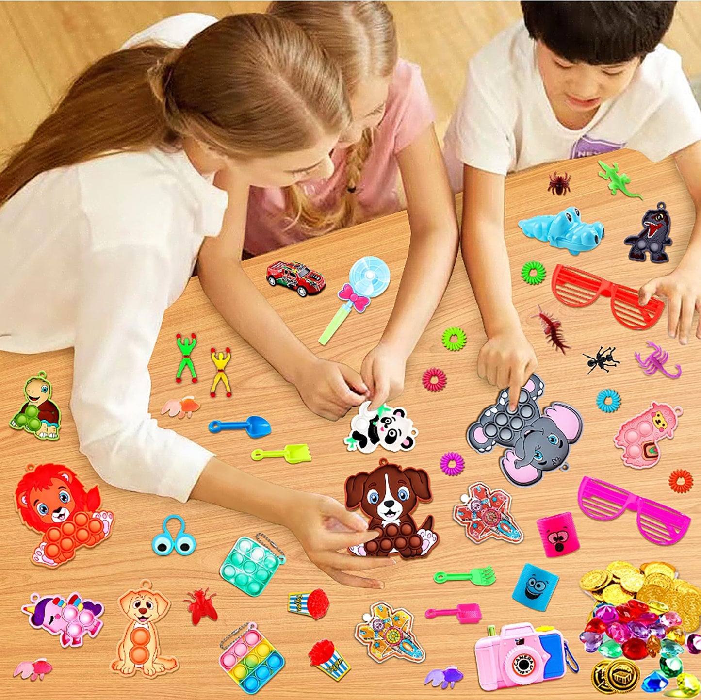 1000 Pcs Party Favors For Kids, Fidget Toys Bulk, Goodie Bags Stuffers For Kids, Birthday Gifts, Prize Treasure Box Toys For Cla
