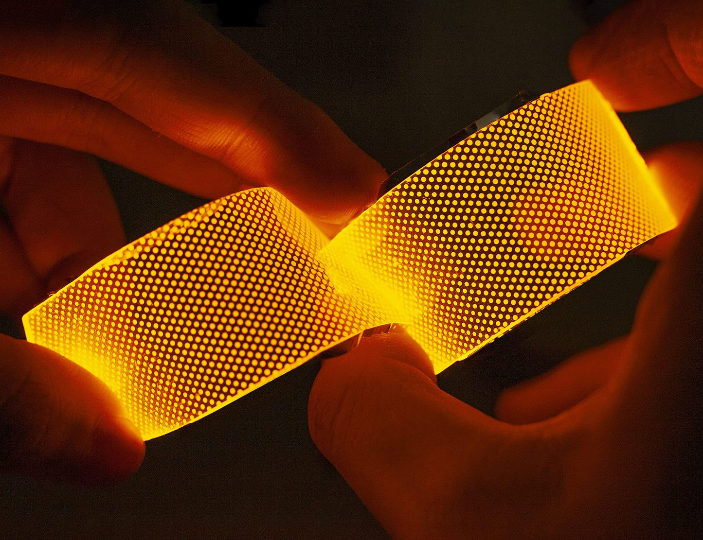 mlnyitus Flexible Helmet led Light Decorations led Lights Flexible Cosplay DIY kit Decorations RGB Superhero for Men Gifts Yello