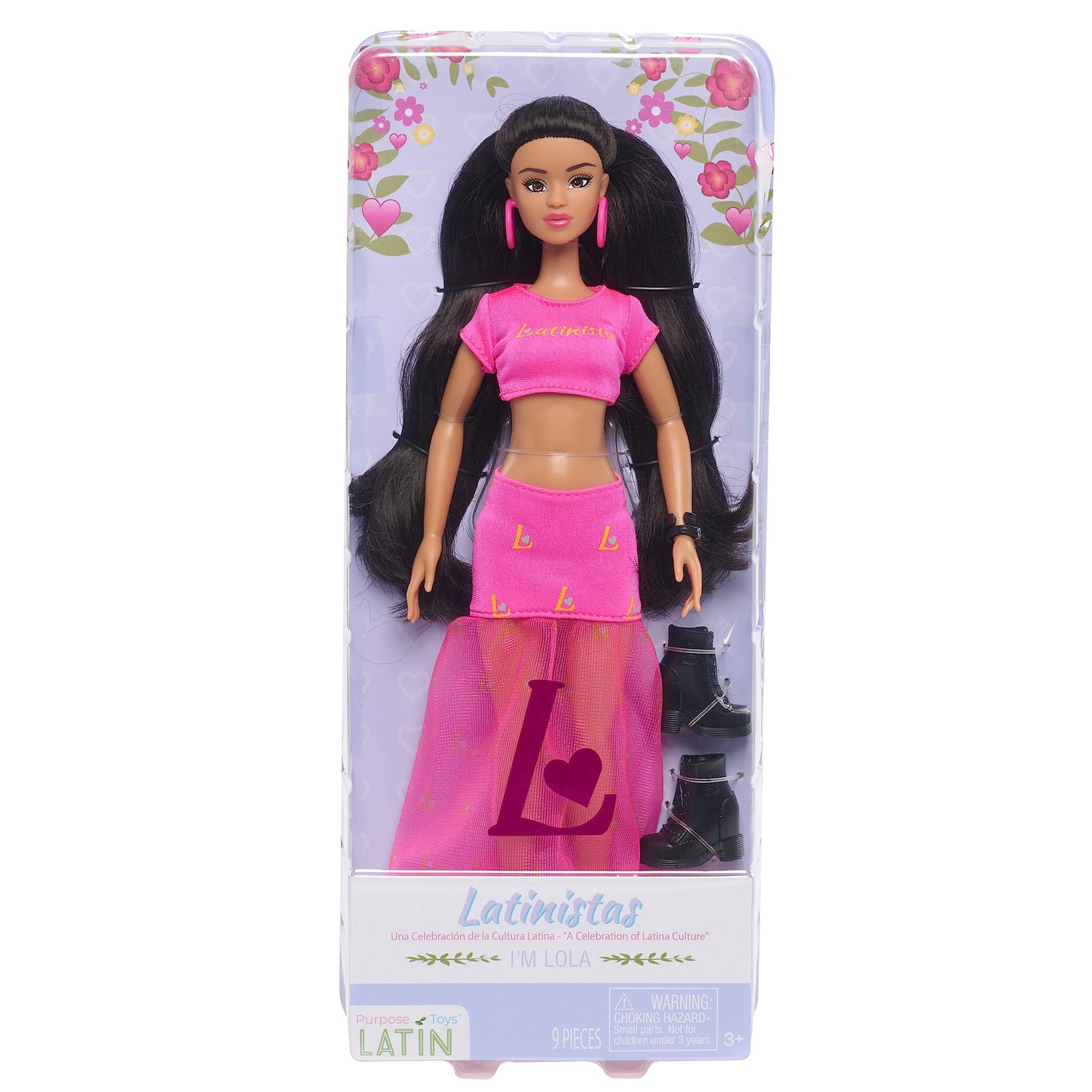 Lola Latina 11.5-Inch Fashion Doll And Accessories - Latinistas Dolls For Ages 3+ By Purpose Toys
