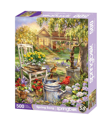 Springbok'S 500 Piece Jigsaw Puzzle Spring Song - Made In Usa