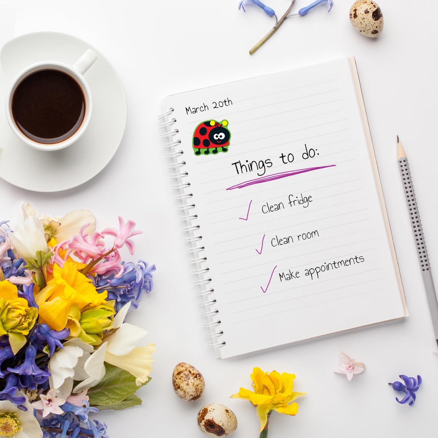 Carson Dellosa Ladybugs Shape Stickers