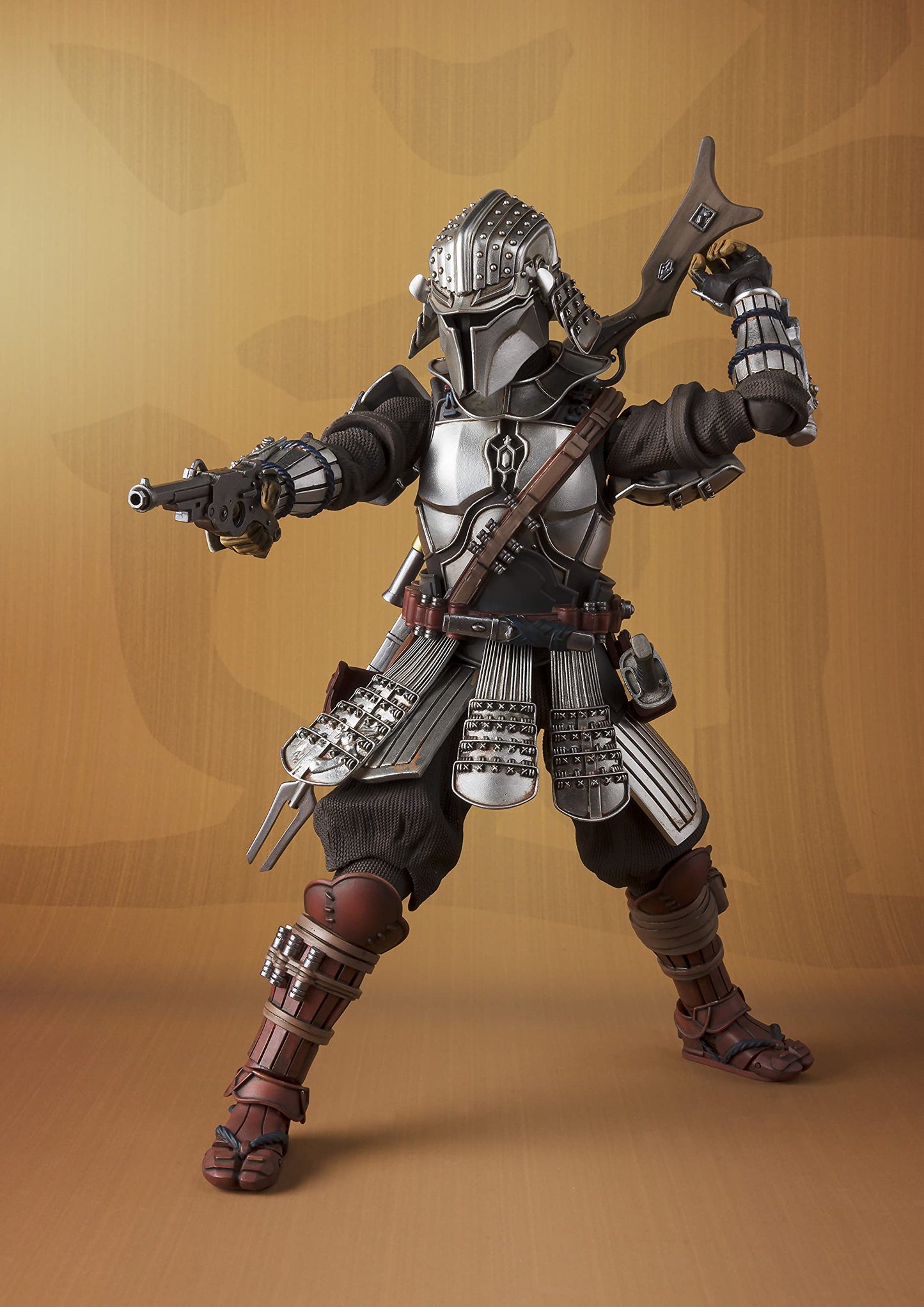TAMASHII NATIONS Star Wars Mandalorian Action Figure - Ronin Mandalorian & Grogu (Beskar Armor), BAS62093, ST, ABS Material