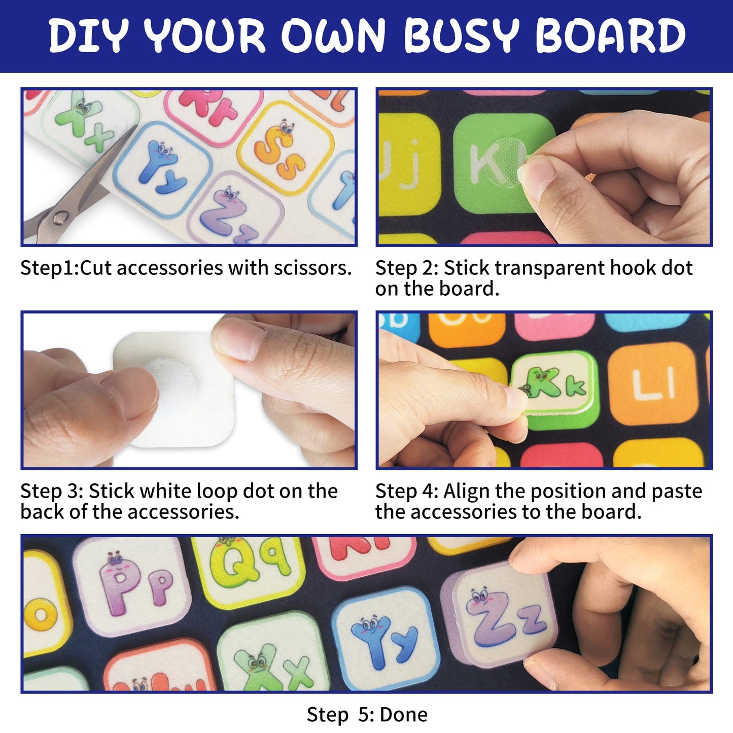 Learntoy Busy Board - Dinosaur Montessori Toys For 3 4 5 Year Old - Sensory Toys For Autistic Children - Toddler Travel Toys - Busy Book For Toddlers Activities As Boys Girls Gift