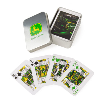 John Deere Playing Cards & Collector's Tin - Multicoloured Deck for Family Games - Ages 6+ - Collectible Gift
