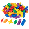 Edxeducation Transport Counters - Set Of 72 - Learn Counting, Colors, Sorting And Sequencing - Hands-On Math Manipulative For Ki