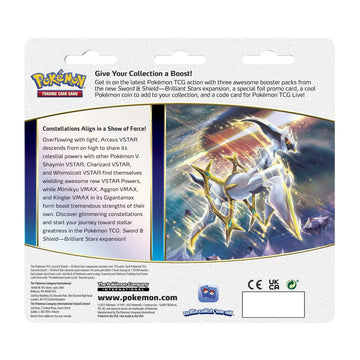 Pokemon Sas9 Brilliant Stars 3 Pack Blister - Glaceon