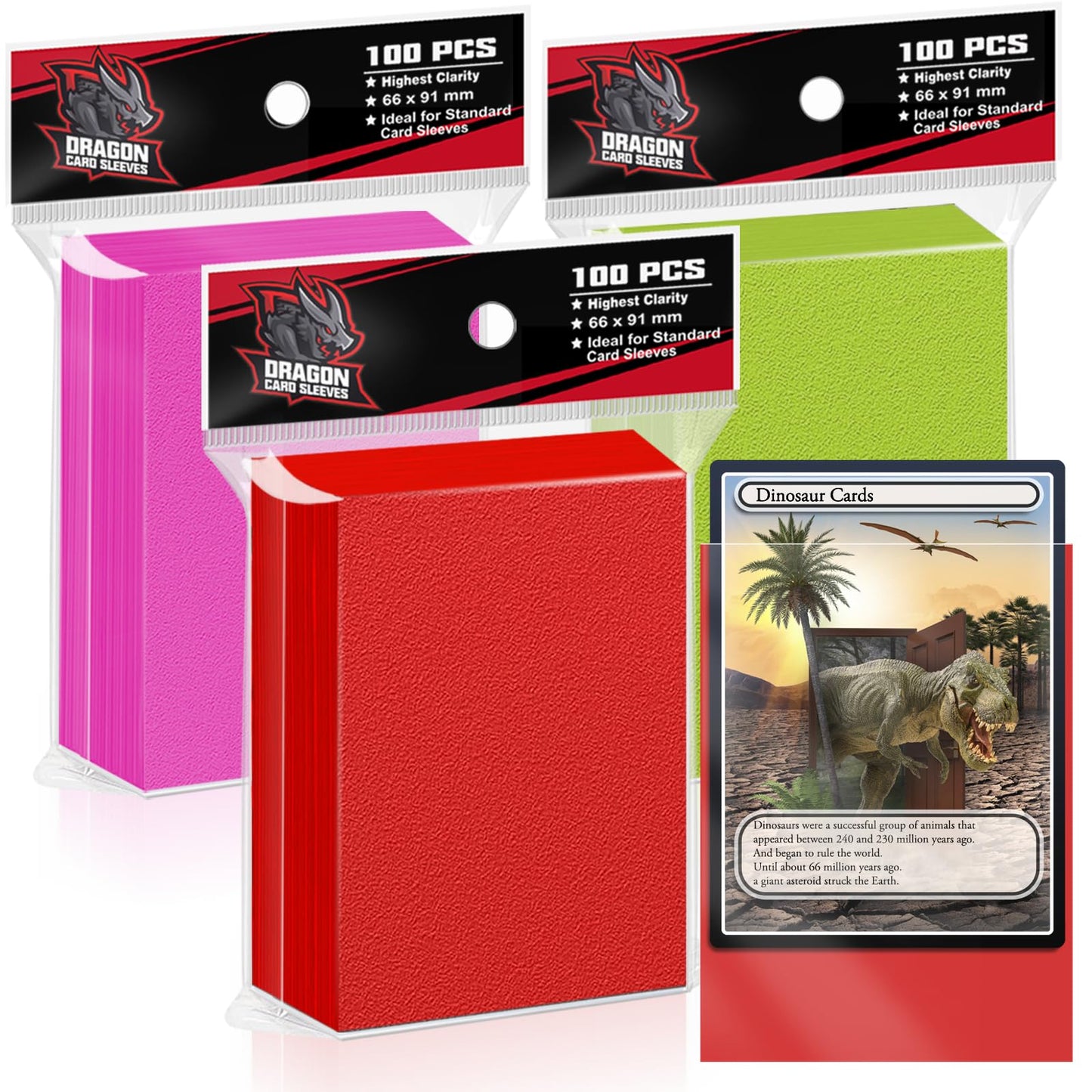 Trading Card Sleeves For Standard Cards,Plastic Card Sleeves Fit For Baseball Card Sleeves,Yugioh Sleeves, Football, Mtg Sleeves
