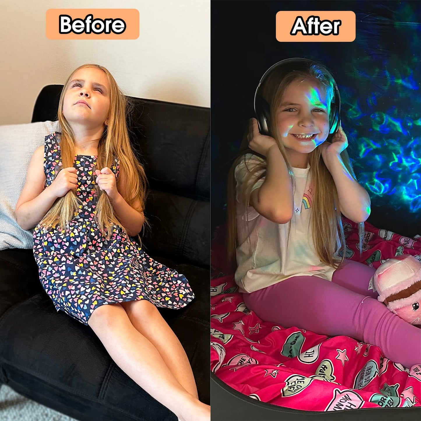 Sensory Tent For Kids With Autism, Adhd, Spd - Calm Corner Helps Children Relax, Reduce Anxiety & Improve Focus - Portable Pop-U