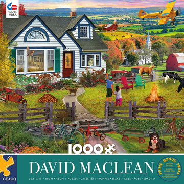 Ceaco 1000 Piece Jigsaw Puzzle - The Fly by David MacLean, Multicolor, Cardboard, 27 x 20 inches, Model 3396-17