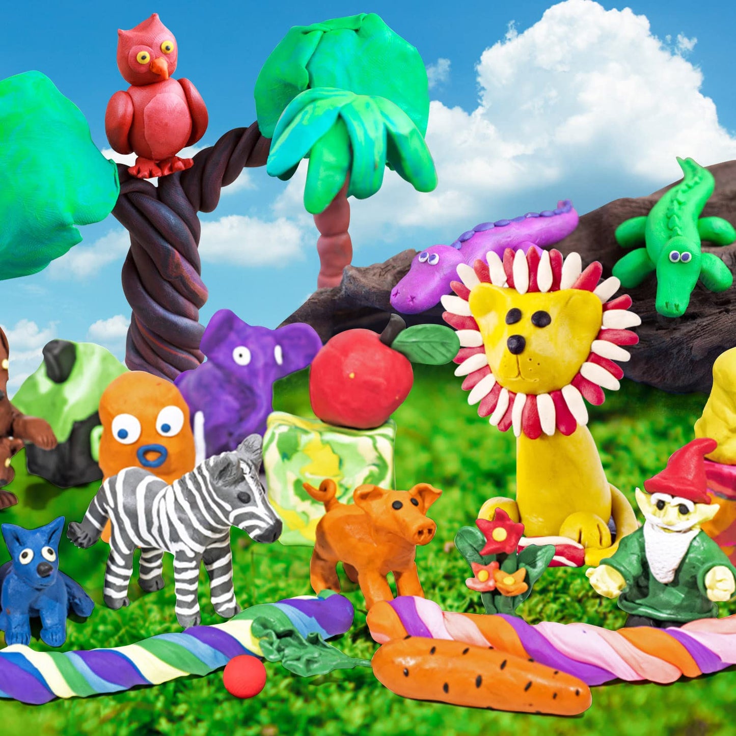 Magic Clay - Air Dry Clay 24 Colors, Modeling Clay For Kids With Tools, Soft & Ultra Light, Toys Gifts For Age 3 4 5 6 7 8+ Years Old Boys Girls Kids