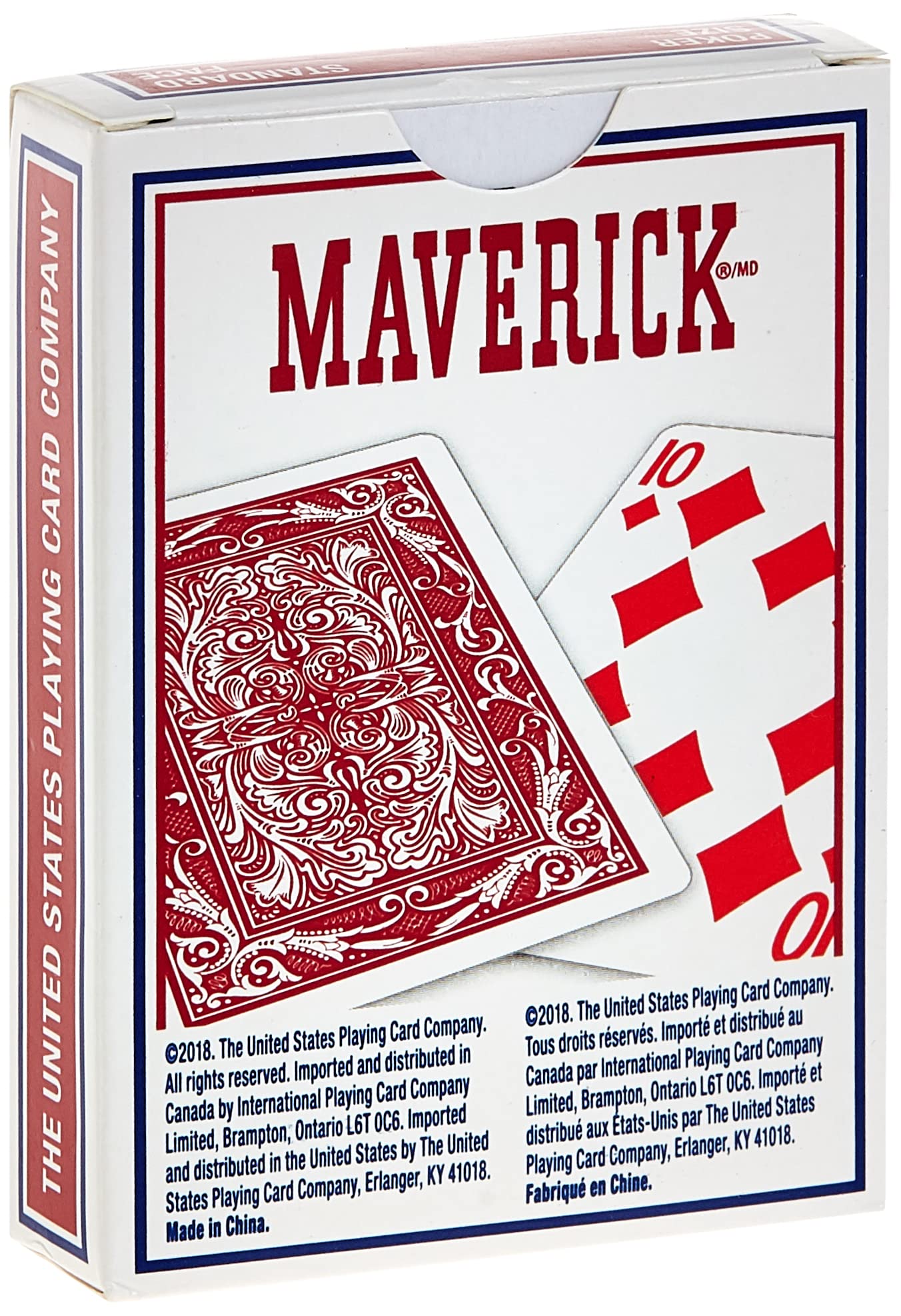 MAVERICK Standard Index Playing Cards - Black, Paper, 1 CT, Model 1000703, Colors May Vary
