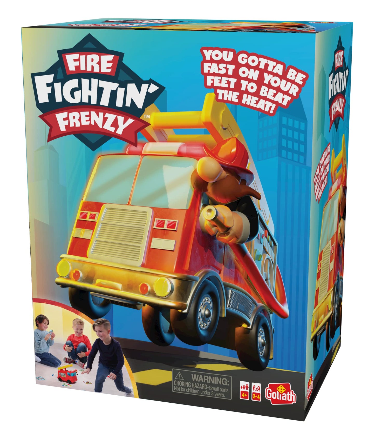 Goliath Fire Fightin' Frenzy Game - Fast-Paced Action for 2-4 Players, Multi Color, Medium Size, Plastic, Model 922966
