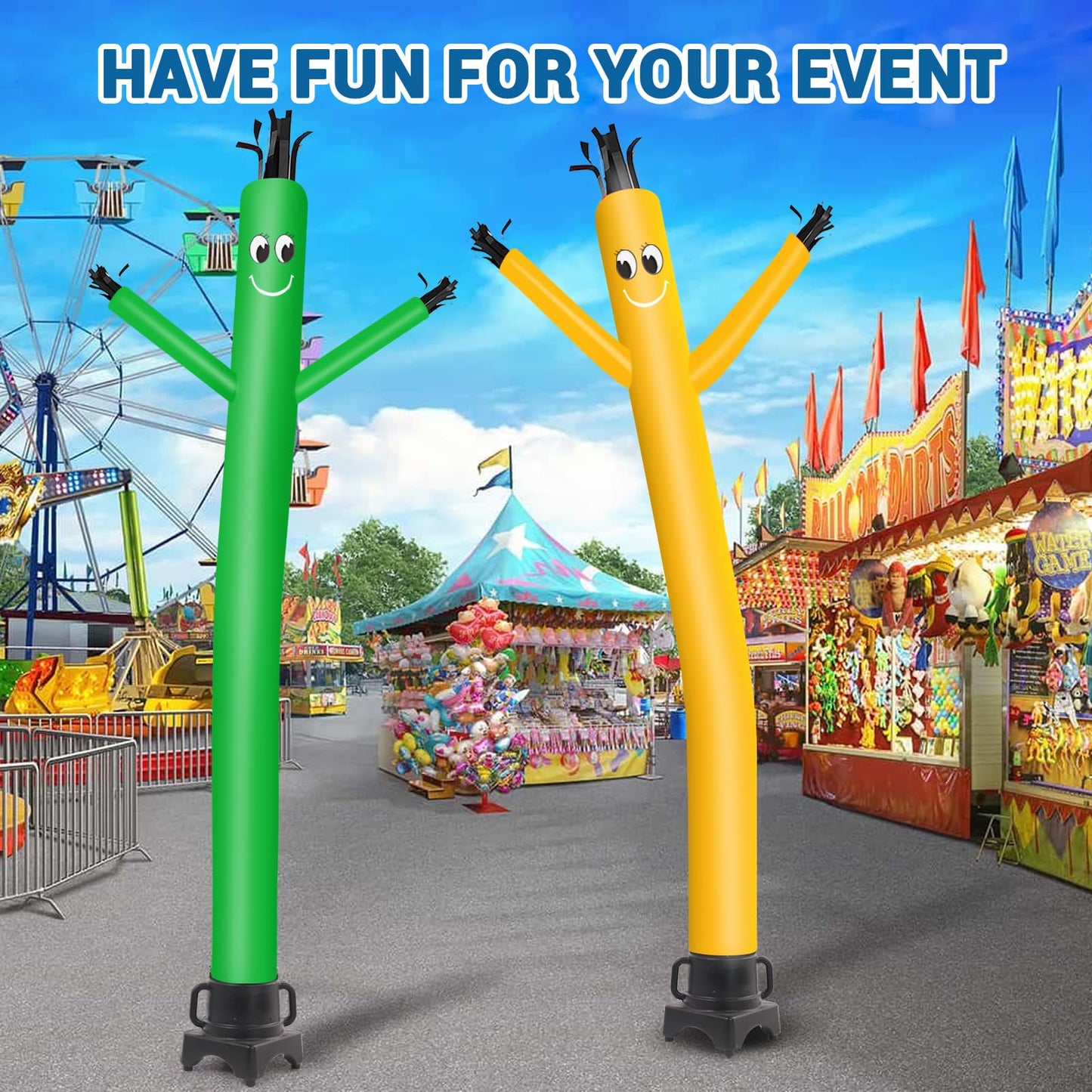 Mounto 20Ft 18Inch Fly Puppet Dancer Tube Man Fly Guy Puppet Dancer(Yellow)