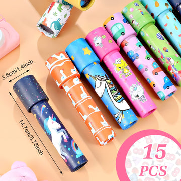 15 Pcs Classic Kaleidoscopes Kids Birthday Party Favor Old Fashioned Vintage Educational Toys Stocking Stuffers Goodie Bag Fillers For Classroom School Return Gifts Carnival Prizes (Lovely Style)