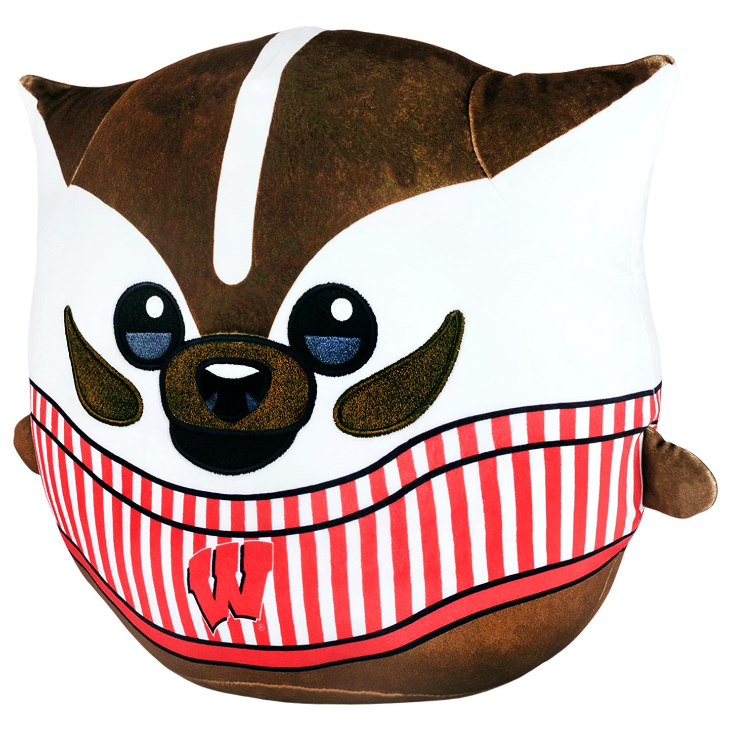 Sleep Squad Wisconsin Badgers Bucky Badger 12'' Mascot Kiri Cloud Plushie - Official Collegiate Plush