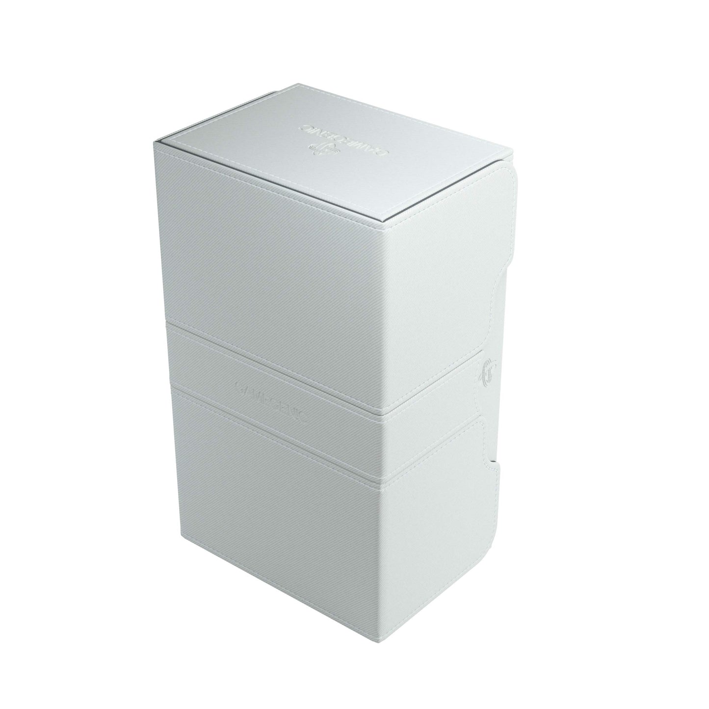 GameGenic Card Deck Box - Deck Convertible White 200CT - Durable and Sturdy TCG, OCG Card Storage - Compatible with Pokemon Yugi