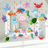 Dianelhall 30 Pieces Sea Animals Hanging Swirl Decorations Under the Sea Birthday Party Ceiling Decor for Boys Girls Ocean Merma