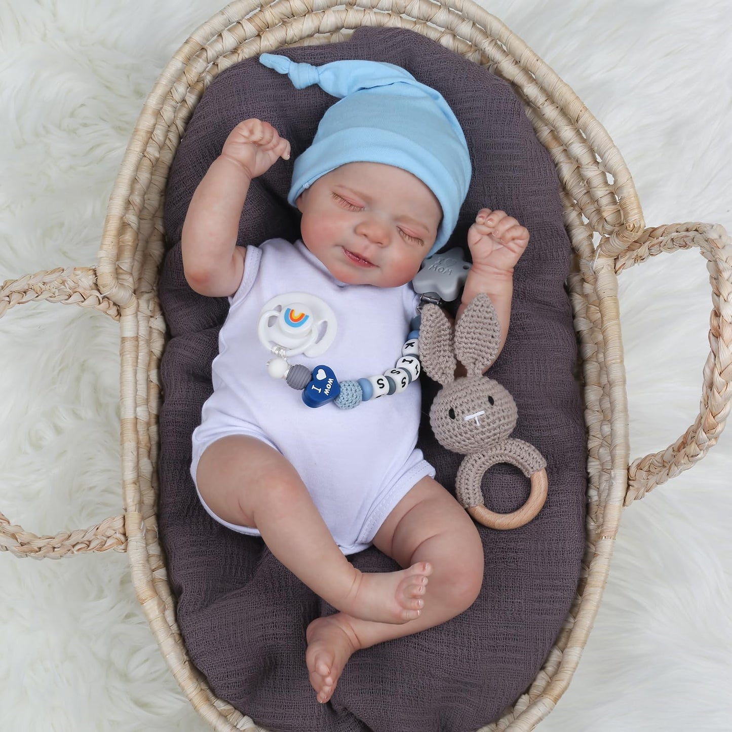 Charex Realistic Reborn Baby Dolls Boy - 18 Inch Newborn Sleeping Baby Dolls, Lifelike Reborn Baby Dolls With Weighted Soft Cloth Body Birthday Gift Toy For Age 3+