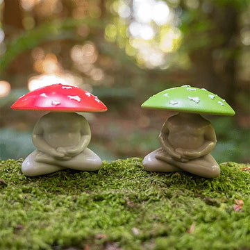 Mcphee Accoutrements Archie Soft Vinyl Collectible Figurines Novelty Gift Meditating Mushrooms