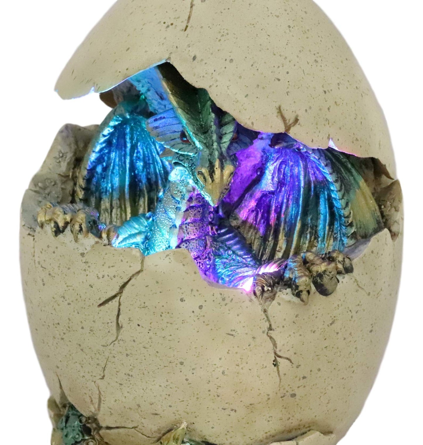 Ebros Emerging Dragon Egg Hatchling With Color Changing Led Night Light Figurine Dragonling Wyrmling Dungeons And Dragons Decor Statues And Figurines Renaissance Medieval Fantasy Creature