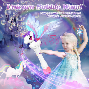 Dolanus Bubble Wands For Kids Toys Ages 3 4 5 Year Old Girl: Unicorn Toys Princess Wand, Toddler Girl Toys Age 3 4-5 6 Years Old, Outdoor Party Birthday Gifts For 3 4 5 Year Old Girl