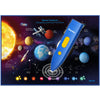 Qiaojoy Bilingual Interactive Solar System Poster for Kids, Educational Wall Decor, Ages 3-12, Blue, Model V2, Paper & ABS Plastic