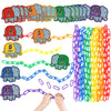 Aizweb 240Pcs C-Clips Hooks Plastic Chain Links - Counting & Linking Activity Kit, Sensory Toys For Toddlers, Develops Kid'S Fine Motor And Color Recognition & Sorting Skills,Educational Learning Toys