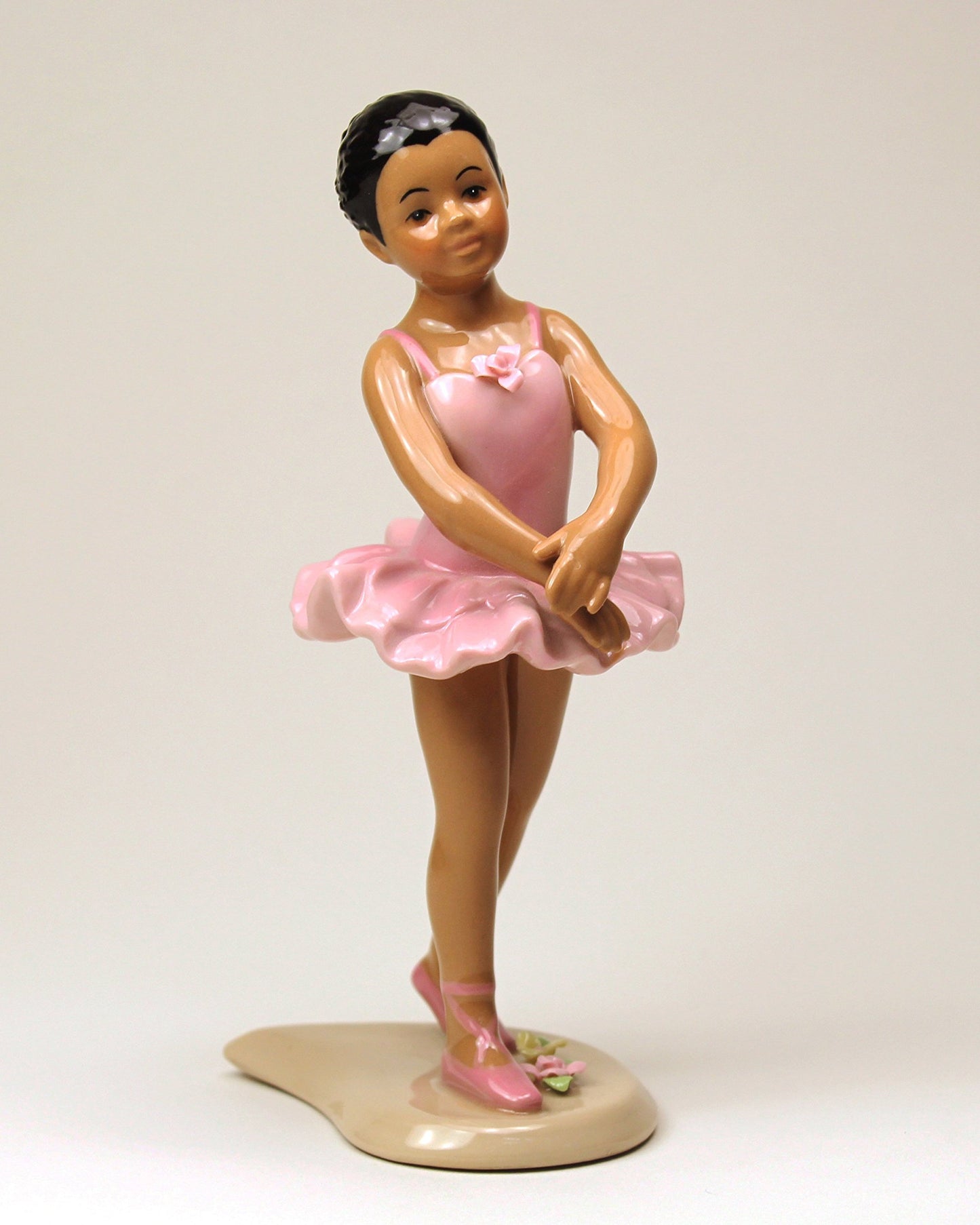 Cosmos Gifts 20901 African American Ballerina In Pink Dress 6 1/8' H
