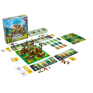 Bezzerwizzer Monkey Palace Lego Board Game - Fun Family Game for 2-4 Players, Ages 10+, Multicolor, 45 Min Playtime, Model DOT10000