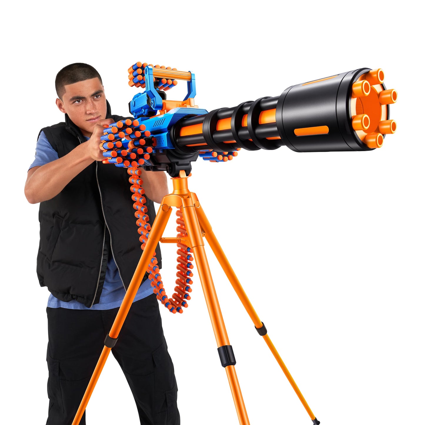 Zuru Xshot Insanity Motorised Gatling Blaster With Tripod Stand Includes 72 Darts