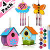 Arts And Crafts For Kids Ages 4-8 8-12, 2 Pack Diy Bird House Wind Chime Kids Crafts, Craft Kits For Girls Boys Toddlers 4-6 6-8