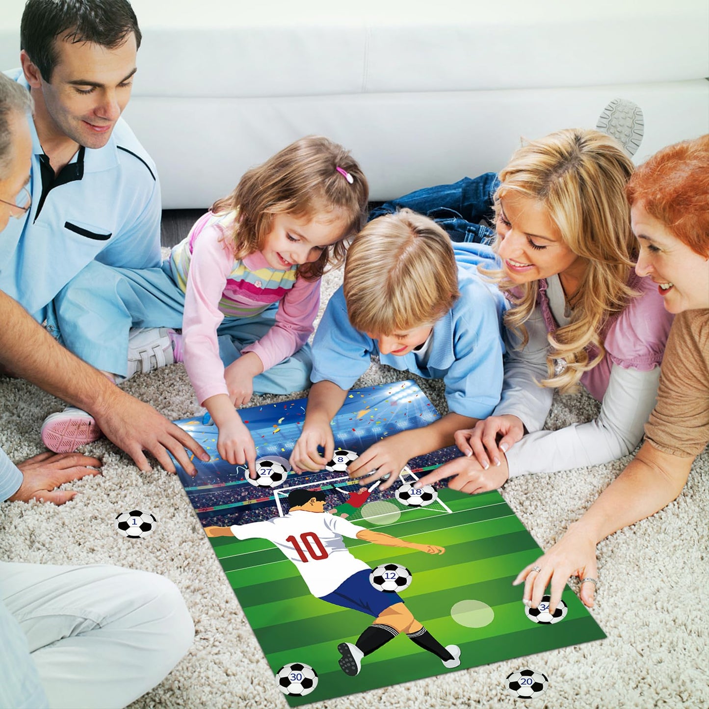Hxezoc Pin The Soccer Ball On The Goal With 36 Pcs Soccer Ball Stickers Large Soccer Party Games Poster For Kids Soccer Birthday Party Classroom Carnival Party Supplies