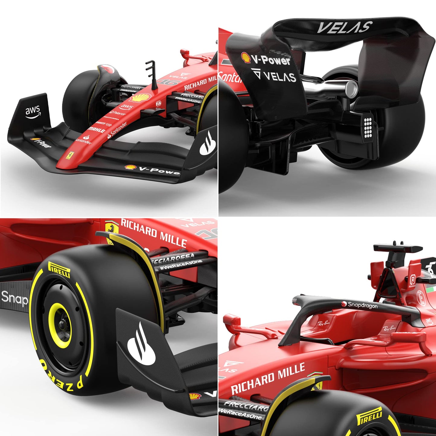 Voltz Toys Authentic Licensed 1:12 Ferrari F1 75 Remote Control Car - F1 Collection Rc Car Series For Kids And Adults - 2.4Ghz R
