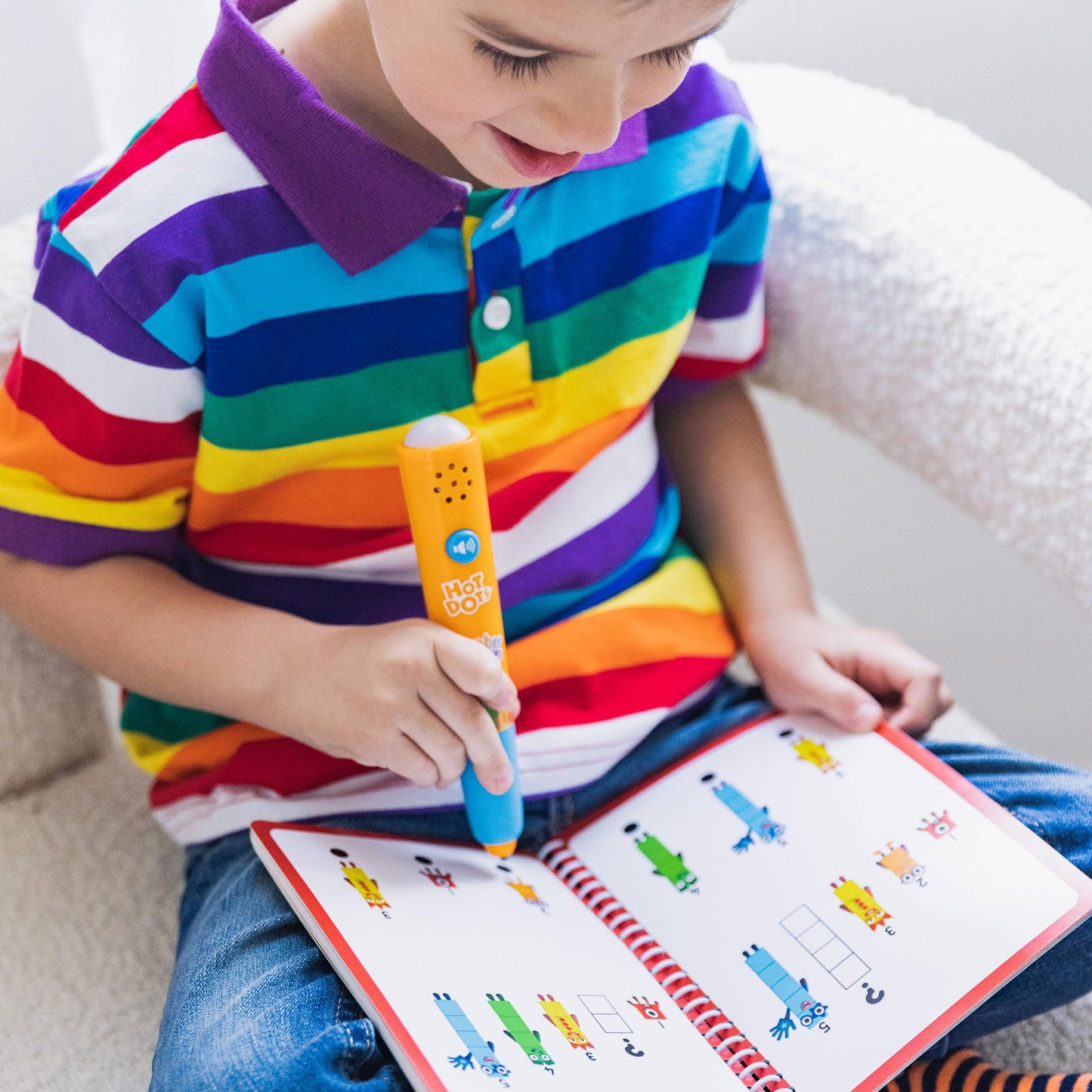 Educational Insights Hot Dots Workbook for Kids Ages 5+, Numbers 11-20, 60+ Activities, Multi Color, Model 2551, Plastic