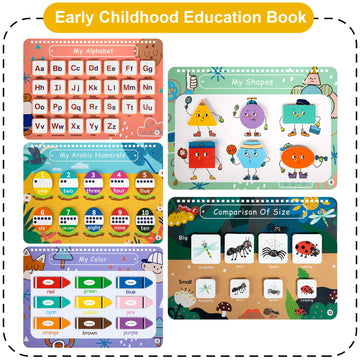 Freebear Busy Book For Toddlers Preschool Learning Activities Resources Autism Sensory Toys Montessori Toys For 2-3 Year Old,Travel Toys, Gifts For Girls And Boys 4 5 6 Years (Animal World)