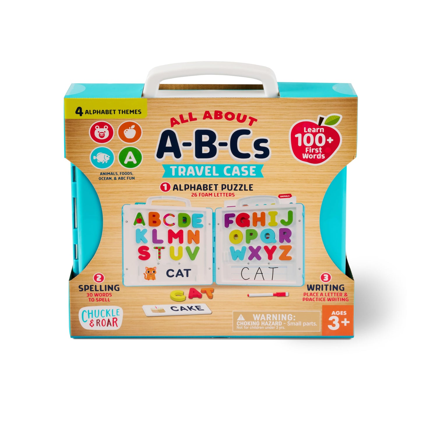 Chuckle & Roar - All About A-B-C'S Travel Case - On The Go Learning - Great For Preschoolers - Ages 3 And Up