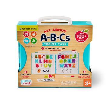 Chuckle & Roar - All About A-B-C'S Travel Case - On The Go Learning - Great For Preschoolers - Ages 3 And Up
