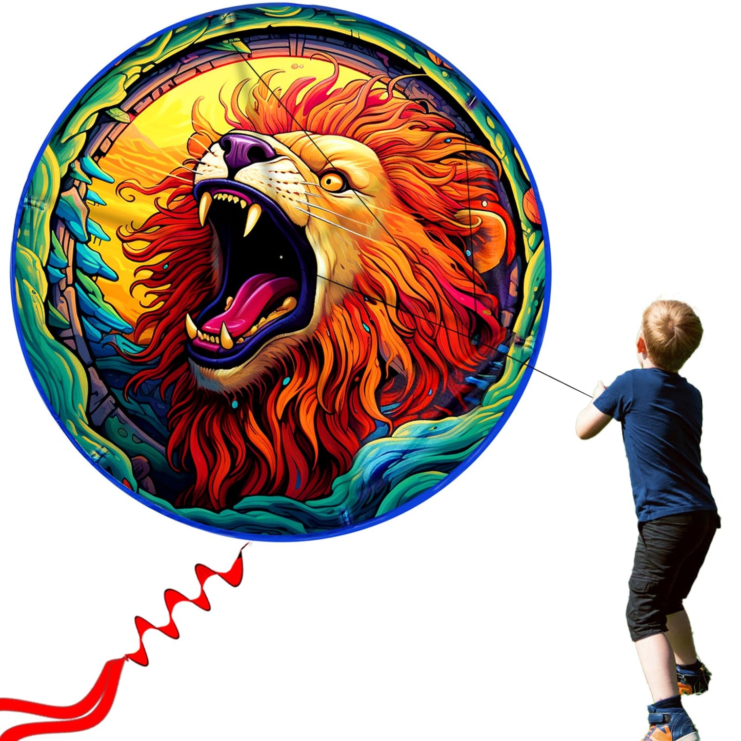 Hengda Kite Rounded Kite,For Kids And Adults,Easy To Fly,Excellent Fabric And Structure Design,The Pictures Are Beautiful In Hig