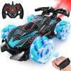 Rc Stunt Car, Gesture Sensing Rc Cars For Boys Girls, 2.4Ghz 4Wd Remote Control Car With 360 Rotating, Lights, Music, Spray, Toy