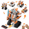 5 In 1 Stem Robot Building Kit, App & Remote Control Robot Rc Toy For Kids, 689 Pcs Building Blocks Set, Diy Engineering Robotic