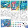 3 Pack Creative Kids Paint By Numbers Kit Canva Paint For Kids Includes 8X10 Inch Framed Canvas With 19 Acrylic Paints, 5 Brushe