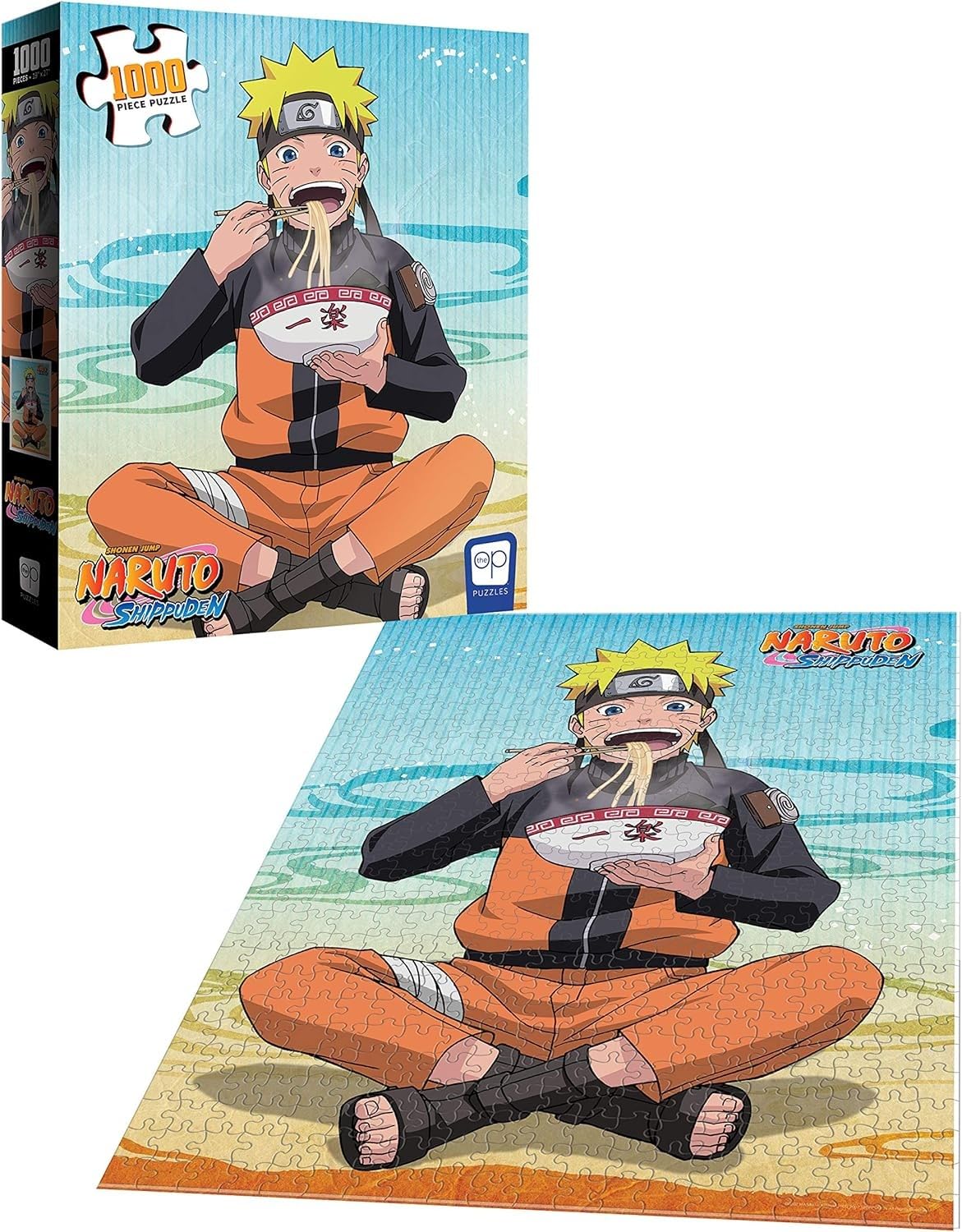 Usaopoly Naruto Ramen Time 1000 Piece Jigsaw Puzzle | Officially Licensed Naruto Merchandise | Collectible Puzzle Featuring Naruto Uzumaki From The Anime Show And Manga