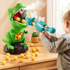 Jukudahu Dinosaur Shooting Boy Toys For Kids Age 3 4 5 6 7 8 - Moveable Shooting Game With Scoreboard, Light And Sound, 12 Foam