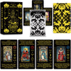 Smoostart Black Halloween Style Tarot Cards With Meanings, Tarot Cards Deck With Guidebook For Beginners, Halloween Elements Tar