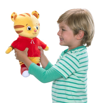 Daniel Tiger's Neighborhood 10th Anniversary Plush Toy, Cuddle Up Daniel Tiger - 12 Tall, Soft and Huggable, Perfect for Kids