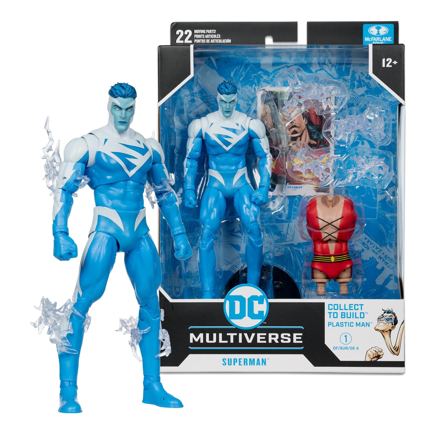 McFarlane Toys DC Multiverse Superman Build-A-Figure, 7in, Multicolor, Model 15678, Plastic