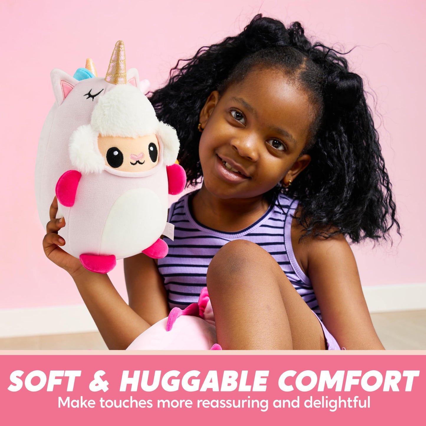 Joyin Stuffed Animal, Kawaii Unicorn Sheep Plush Toy, Soft Plushie, Cute Present For Kids And Adults, Birthday Surprise Gift For Boys And Girls (Ewenicorn)