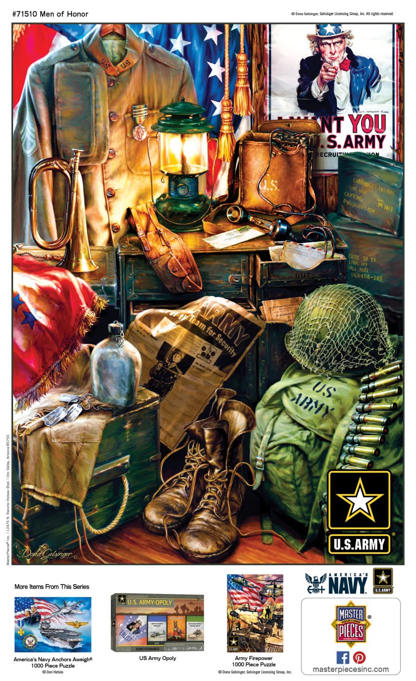 Masterpieces U.S. Army 1000 Puzzles Collection - Men Of Honor 1000 Piece Jigsaw Puzzle