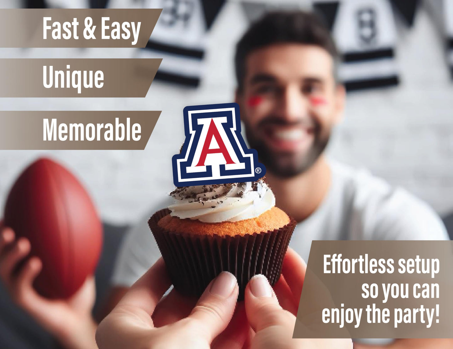 Arizona Wildcats Party Supplies (42 Pieces) University Of Arizona Graduation, Tailgating And Birthday Party Decorations With Ban