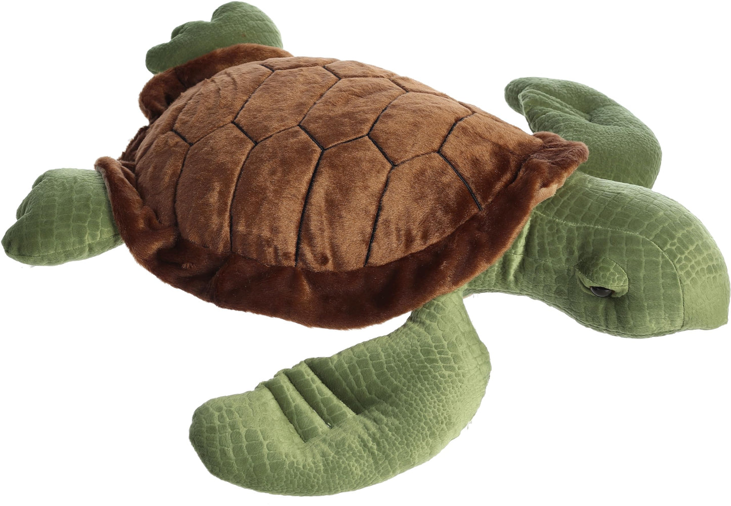 Aurora® Adorable Super Flopsie™ Sea Turtle Stuffed Animal - Playful Ease - Timeless Companions - Green 27 Inches